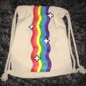 Snapchat drawstring bag